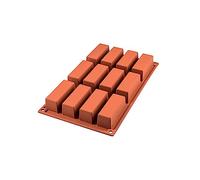 silikomart | SF026 Silicone mould for MINI CAKE Monoportions, non-stick, 12 Mini Cakes, Pack of 1 Cake mould, 79 x 29 mm, h 30 mm, Made in Italy