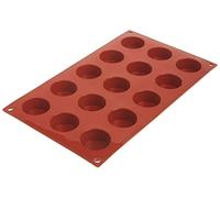 Silikomart SF027 Petit-Fours - Silicone Mould ø40 H 20 MM, Terracotta