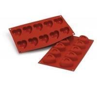 silikomart | SF098 Silicone Mould for Choco Fleury Chocolates, Non-Stick, 15 Chocolates, Pack of 1 Mould for Sweets, 30x30 mm h 15,5 mm, Made in Italy