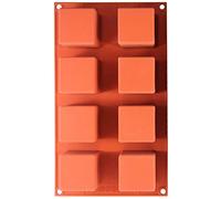 Silikomart SF104 Flexible Silicone Bakeware Cube 120ml 50mm x 50mm x 50mm High; 8 Cavities