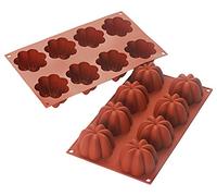 silikomart | SF154 Silicone mould for CHARLOTTE Monoportions, non-stick, 8 cavities, Pack of 1 Cake mould, Ø 70 h 41 mm Volume 8 x 102 ml Tot. 816 ml