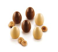 silikomart | Silicone Chocolate Mould for Choco Egg, Non-Stick Chocolates, 15 Chocolates, Pack of 1 Cake Mould, Easy Choc, Diameter 23 mm, H 30 mm, Volume 120 ml, Made in Italy