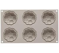 Silikomart | Silicone Mould for BOLLICINE Monoportions, Non-Stick, 6 Cavities, Pack of 10 Cake Moulds, Ø 70 h 30 mm Volume 6 x 85 ml Tot. 510 ml