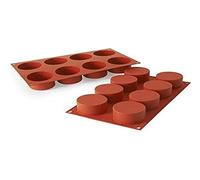 silikomart Silicone Mould Red h40mm, Ø63mm, Rouge Brique, 3.5 x 17.5 x 31 cm
