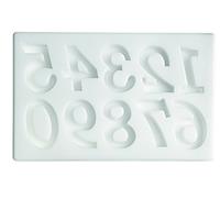 Silikomart Silicone Mould Sugarflex Big Numbers, White