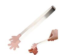 Silikonzange | Heat Resistant Mini Servierzange | Anti-Haftbeschichtetes Mehrzweck-Kitchen | Zum Kochen, Backen, Grillen, Buffet, Salat, Servieren von Eiswürfeln, Brot, Desserts, Essenszubereit