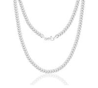SILILUN Cuban Link Chain for Men 14K/18K Gold Miami Curb Chain Durable Necklace Hip Hop Jewelry, 20 inches, Stainless Steel, No Gemstone