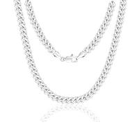 SILILUN Cuban Link Chain for Men 14K/18K Gold Miami Curb Chain Durable Necklace Hip Hop Jewelry, 24 inches, Stainless Steel, No Gemstone