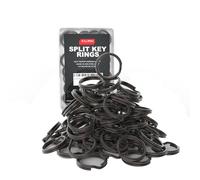 Silipac Keyrings 100PCS Bulk Steel Round Metal 1 inch Split Ring Heavy Duty Keychain Dealer Lanyard Car Key DIY Tag Jumprings
