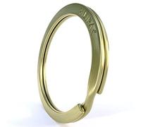 Silipac Solid Copper Key Rings 30mm 8 Pack - 100% Real Copper Metal Split Rings & Keyring Hoops - Strong for Leathercraft, EDC & Car Keys