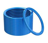 Silipac Strong Key Rings 30mm 12 Pack Blue - Colour-Stable Painted Metal Split Rings & Keyring Hoops - for Car Keys, EDC & Crafts