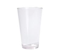 Silipint 16oz Silicone Pint Glass - Unbreakable BPA-Free Reusable Silicone Drinking Cup - Flexible Dishwasher and Microwave Safe - Stemless Glass for Coffee Smoothies (Crystal Clear) Pack of 1