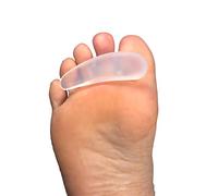 Silipos 10435 Toe Crest - [Pack of 24] Shock Absorbent Silicone Buttress Pad with Reinforced Toe Loop. Foot Care Insoles