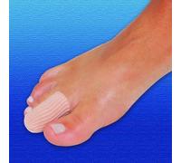 Silipos Digital Caps | x2 | Ribbed Knit Fabric lined with Medical Grade Mineral Oil Gel |Protects Toes or Fingers | Corn & Calluses Pain Relief | Small / Medium