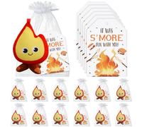 Silipull 12 Pcs Campfire Plush Gifts 4.4" Plush Mini Campfire Stuffed for Adults Camping Gifts Family Reunions Holiday Events
