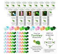 Silipull 80 Sets Employee Appreciation Gifts Bulk You're Turtley Awesome Breathing Box Gifts Team Building Support Inspirational Positive Thank You Party Favor for Employees Staff Coworkers Teacher