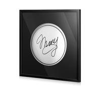 Silipull Drum Head Display Frame Wall Mount Wooden Drum Head Display Case Cabinet W/98% UV Acrylic Door Lockable Rack Storage Shadow Box for Collection Musician Collector Memorabilia(10" Drumhead)
