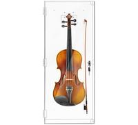 Silipull Violin Acrylic Display Case with Lock Key Magnetic Door Ukulele Fiddle Display Case Shadow Box with Hanger 29.5 x 12 x 4.75 Inch Violin Cases for Musician Collection