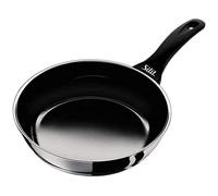 Silit 2110181811 Uncoated Professional with Flame Protection Silargan Functional Ceramic Frying Pan, Black, 20 cm
