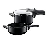 Silit "Sicomatic - T-Plus Duo Pressure Cooker, Black, 3/4.5 Litre