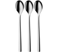 Silit Trend Latte Macchiato Spoons Set of 3, Long Spoons 18.5 cm, Yoghurt Spoon, Polished Cromargan Stainless Steel, Scratch-Resistant, Rustproof, Dishwasher Safe