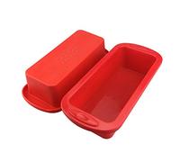 SILIVO Silicone Bread & Loaf Tins for Baking 22x9x6 cm, 2Pcs Rectangle Cake Tin, Nonstick Silicone Cake Moulds for Baking, Bread Baking Pans for Loaves