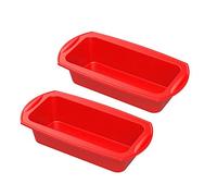 Siliz Loaf Tin - Temperature Resistant & Non Stick Silicone Bread Tin for Oven, Freezer - Non Deforming Baking Tin for Cakes, Breads or Loaves (Pack of 2) - 27.5 x 14 x 6.5 CM