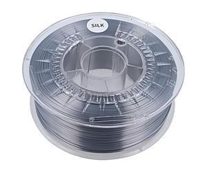 SILK 1.75 SILVER filament: SILK Ø: 1.75mm silver 225-245°C 1kg DEVIL DESIGN