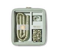 Silk Addict 100% Mulberry Silk Heatless Curlers Set - Olive Green Green