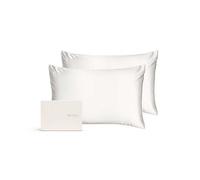 Silk Addict 100 % Mulberry Silk Pillowcase Ivory, Twinpack