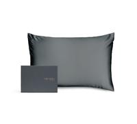 Silk Addict 100% Mulberry Silk Pillowcase - Navy in Charcoal | Size: Standard Pillow Case Silk Addict Charcoal Standard Pillow Case
