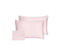 Silk Addict 100 % Mulberry Silk Pillowcase Pale Pink, Twinpack