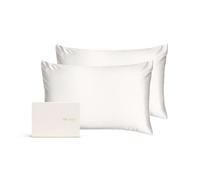 Silk Addict 100% Mulberry Silk Pillowcase Twinpack - Caramel Silk Addict Ivory Standard Pillow Case