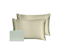 Silk Addict 100% Mulberry Silk Pillowcase Twinpack Olive Green