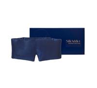 Silk Addict 100% Mulberry Silk Weighted Sleep Mask, Navy, Gen-M Approved