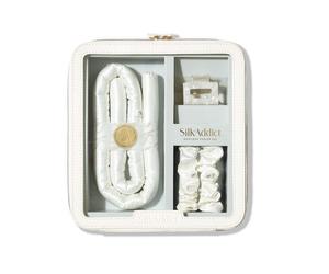 Silk Addict Women's 100% Mulberry Silk Heatless Curlers Set - Ivory Silk Addict Ivory