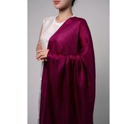 Silk and Bears Women's Magenta Silk Scarf - Hand-Dyed Mulberry Silk Shawl Wrap, Wedding Guest & Evening Pashmina Style in Plum Silk and Bears Plum One Size
