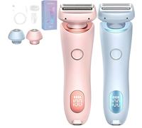 Silk Babe Electric Razor, Silkbabe on The Go Lady Shaver, 2-in-1 Wet and Dry, Gently Soothes, Slows Down Hair Growth, for Facial Face Lip Chin Underarm Legs (Blue+Pink)