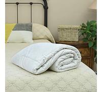 Silk Bedding Direct. Mulberry Silk/Microfibre (Blended) Filled Duvet. Spring/Autumn Warmth. Single, 200cm x 140 cm / 79" x 55". Hypoallergenic, Comfort and Cleanliness Every Night.