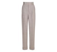 Silk Blend Wool Trousers - female - Philosophy di Lorenzo Serafini - Wide Trousers - Beige - S - Trousers S
