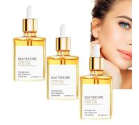 Silk Body Oil Hydrating & Brightening - Lightweight Firming Face & Body Elixir, Deep Moisturizing Non-Greasy Glow Oil, Improves Skin Texture & Tone for Smooth Radiant Skin (3pcs)