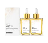 Silk Body Oil Women - Firming Anti Aging Moisturizing Formula, Crepey Skin Hydrating After Shower Infused with Shea Butter, Coconut Oil, Vitamin E, Scented Organic Blend Non-Greasy Skincare