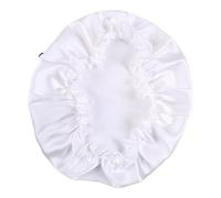 Silk Bonnet For Sleeping Silk Night Sleeping Cap Bonnet Hats for Women Hair Wrap with Elastic Band 16 Momme(White,M (HC 54-57CM))