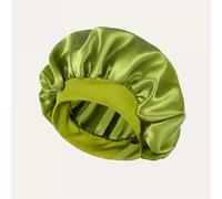 Silk Bonnet For Sleeping Women Bonnet Satin Sleeping Hat Hair Night Sleep Cap Head Cover Bonnets Shower Caps Silk Bonnets Sauna Home Anti-frizz Hair Cap(Tender green)