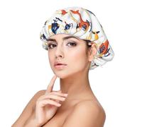 Silk Bonnet for Sleeping Women Men, Adjustable Elastic Cartoon Helicopter Print Satin Bonnet for Sleeping, Soft Comfort Similar Silk Curly Hair Satin Cap for Sleep Black