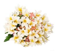 Silk Calla for lily Flowers 32cm Long for stem Fake Decor Silk(Beige) | silk cloth, flexible wire stems, bendable for arrangements, fade resistant, long lasting