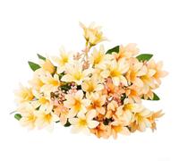 Silk Calla for lily Flowers 32cm Long for stem Fake Decor Silk(faint yellow)