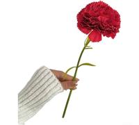 Silk Carnation Bouquet Artificial Flowers 28cm Realistic(Red)