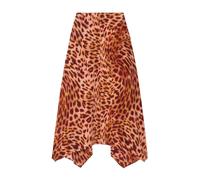 Silk Dress with Handkerchief Hem - female - Stella McCartney - Midi Skirts - Orange - M - Skirts M