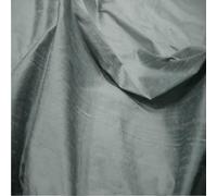 Silk Dupion Fabric, 100% Silk Yarn, 112cm Wide, Luxurious Slub Texture, for Fashion and Soft Furnishings, Multiple Colours (Silver (37), Sample (15 cm x 15cm))